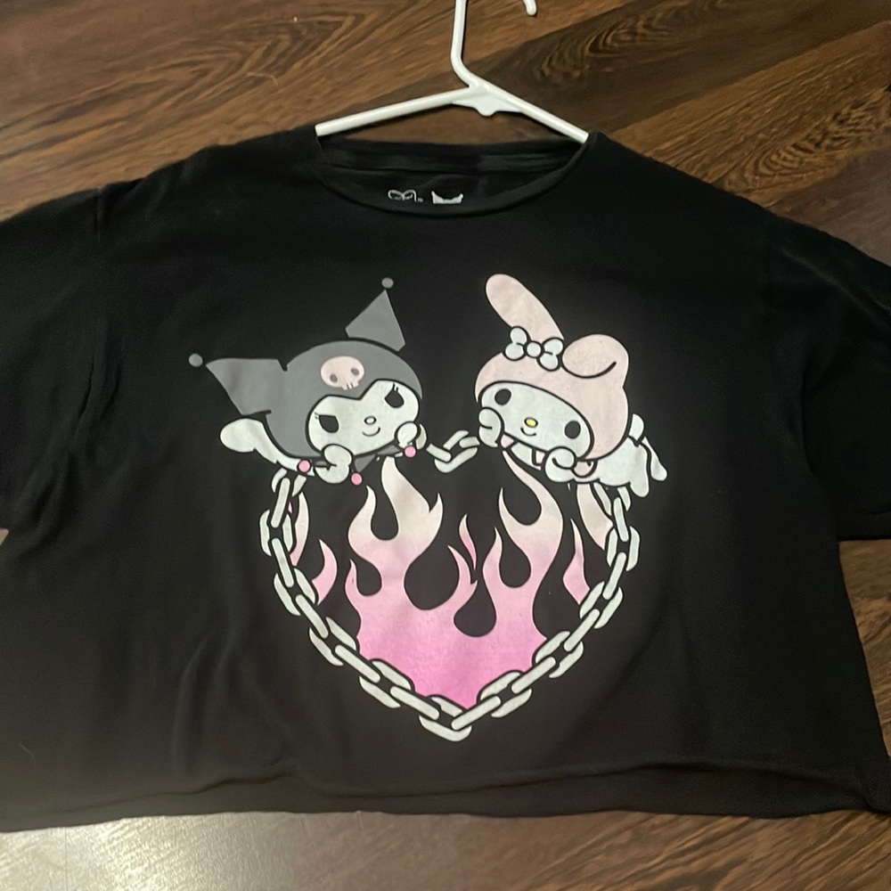 My Melody and Kuromi cropped tee